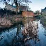 Ashton Keynes village. This is the first village which the River Thames flows through.