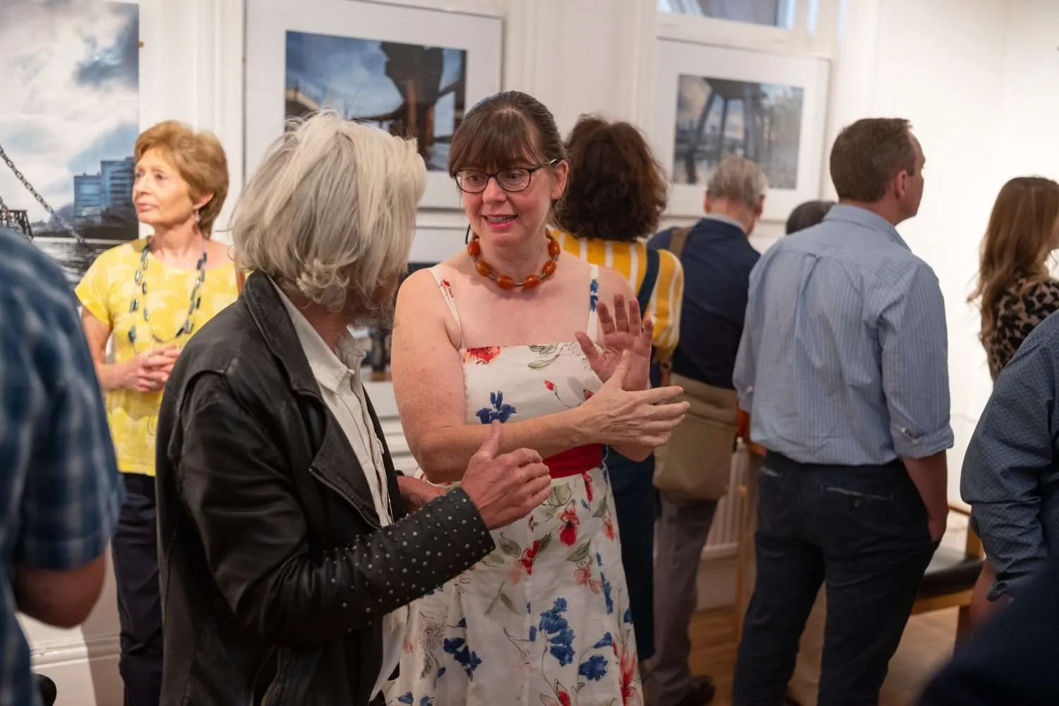 ‘The River Within – London’. The private view as exhibition opens :-)