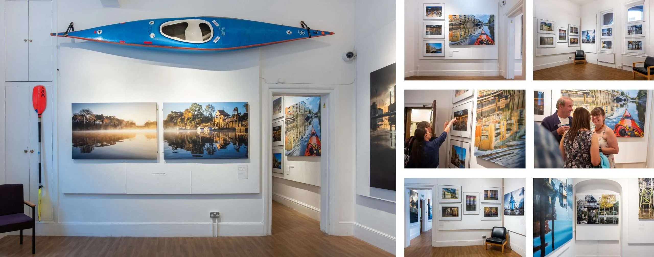 The River Within - London. Exhibition at the Riverside Gallery in Richmond. UK.bition slide