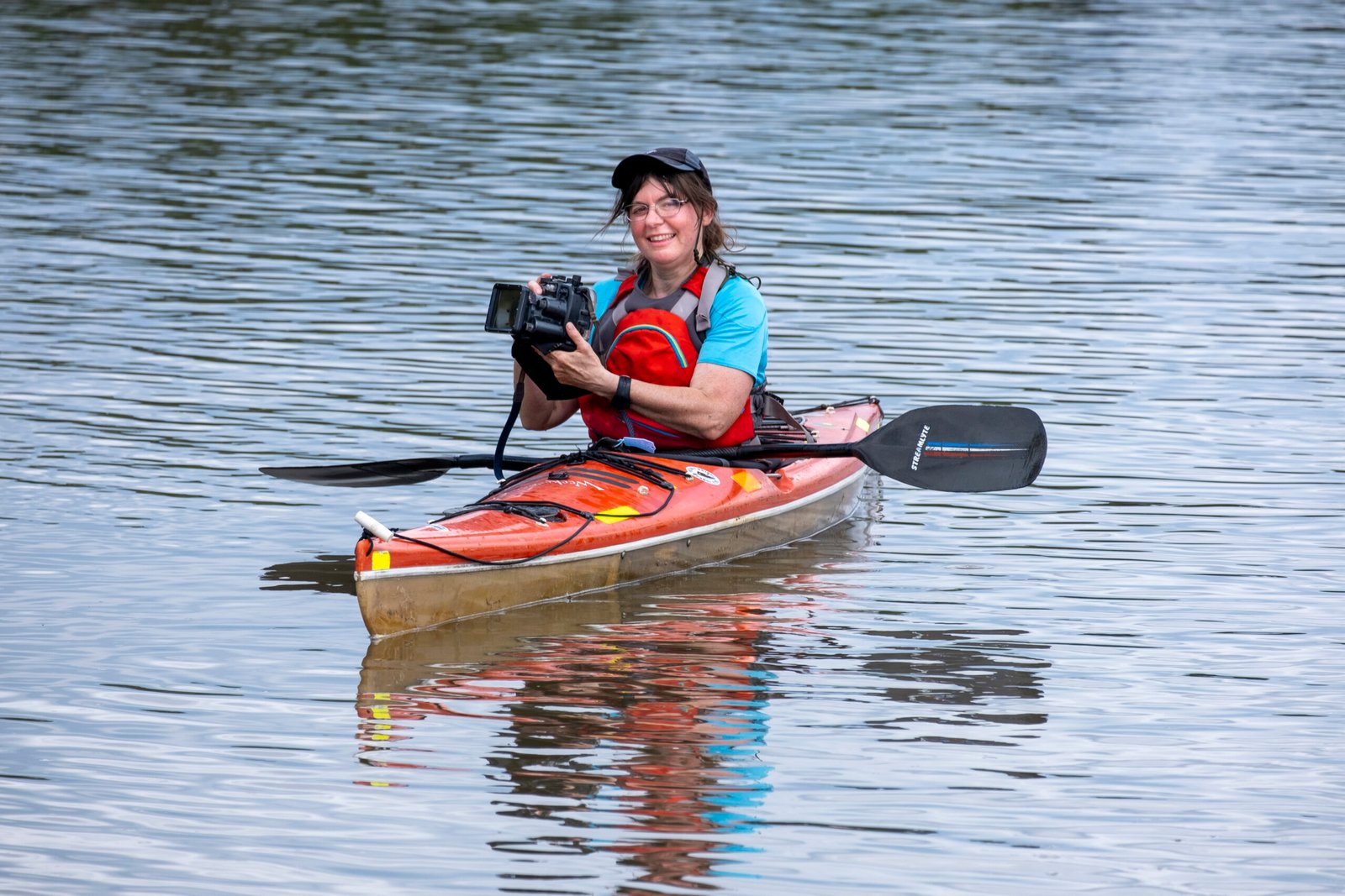 Annette Price photographing the River Thames Annette Price photographing the River Thames
